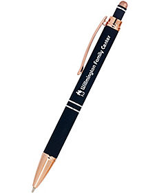 Promotional Pens: Crossgate Stylus Pen- Rose Gold